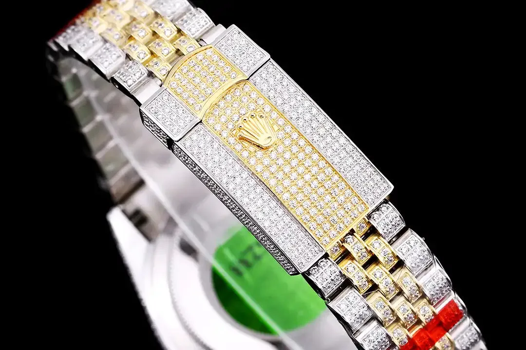Rolex Datejust 126300 41mm Dial Full-Diamond Yellow Gold