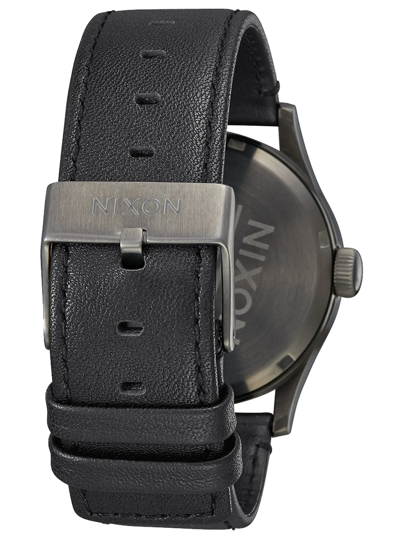 Sentry Leather Gunmetal/Black Watch
