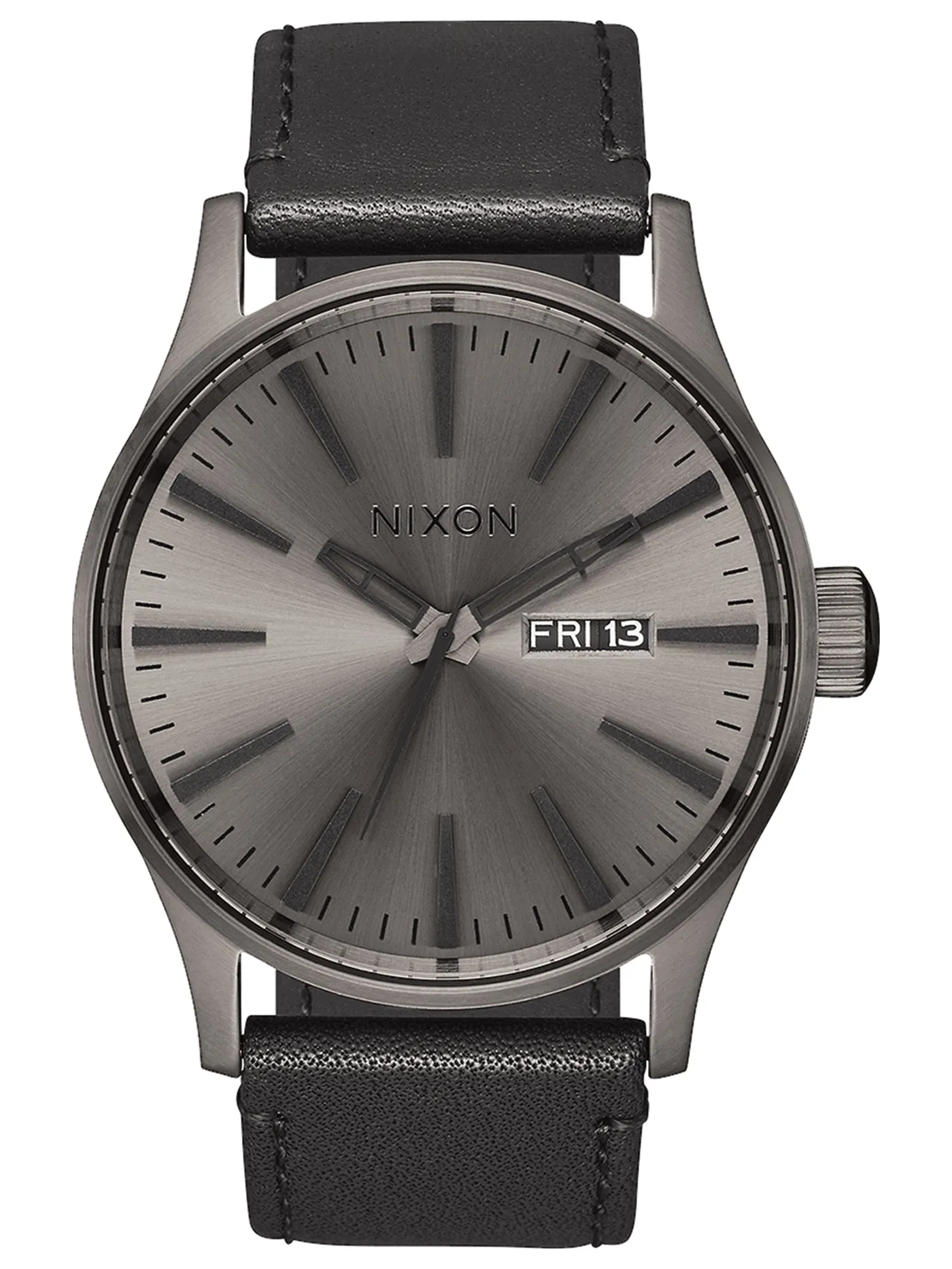 Sentry Leather Gunmetal/Black Watch