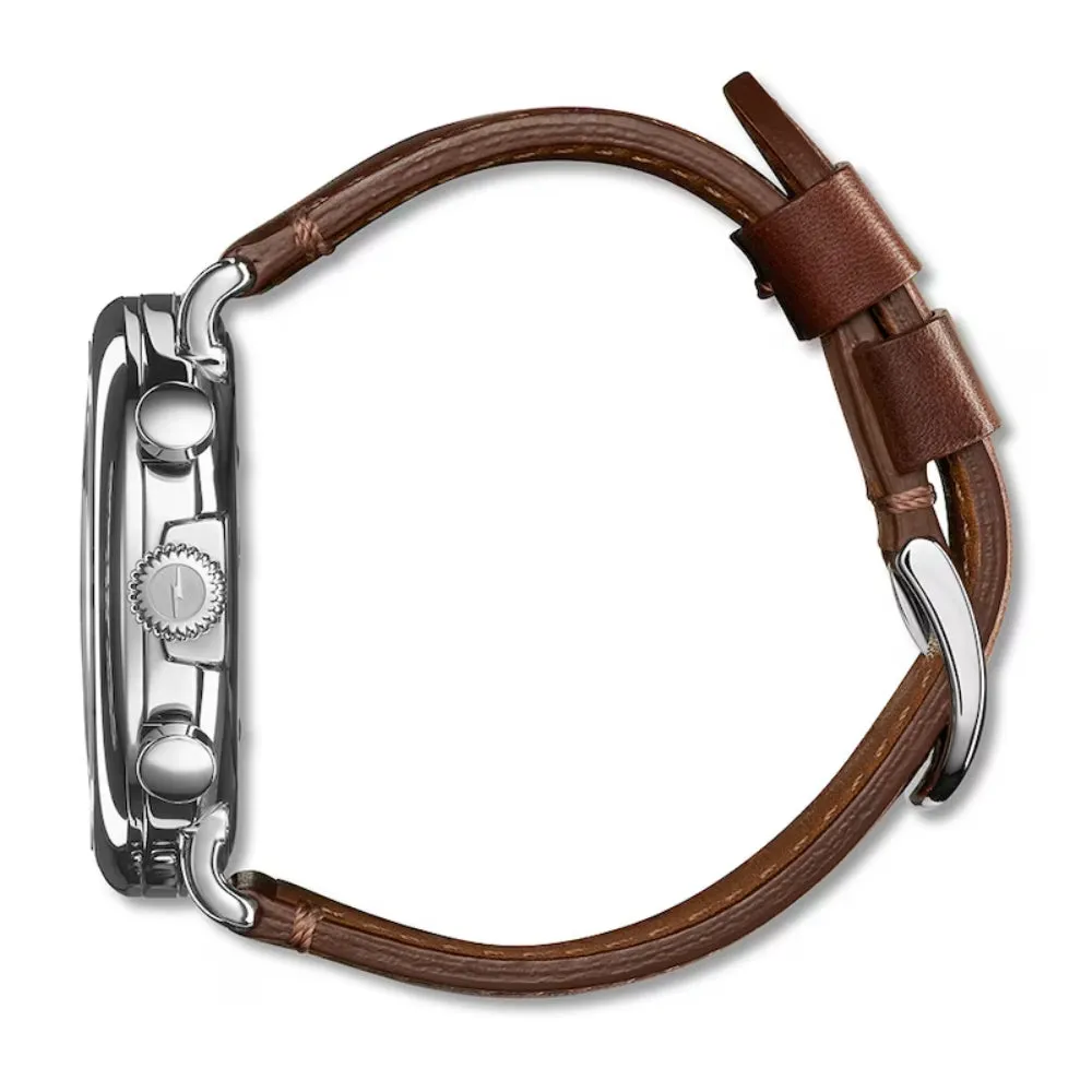 Shinola Runwell Chrono 47mm -  Blue/Brown Leather