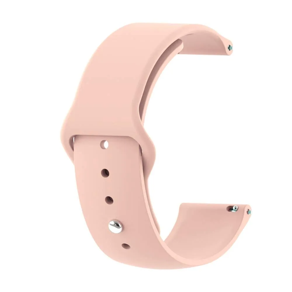 Silicone Button Style Watch Straps Compatible with Ryze Flex Smart Watch