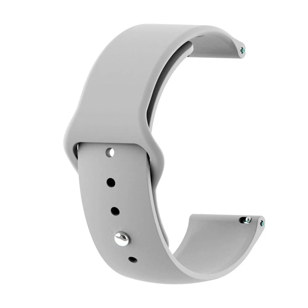 Silicone Button Style Watch Straps Compatible with Ryze Flex Smart Watch
