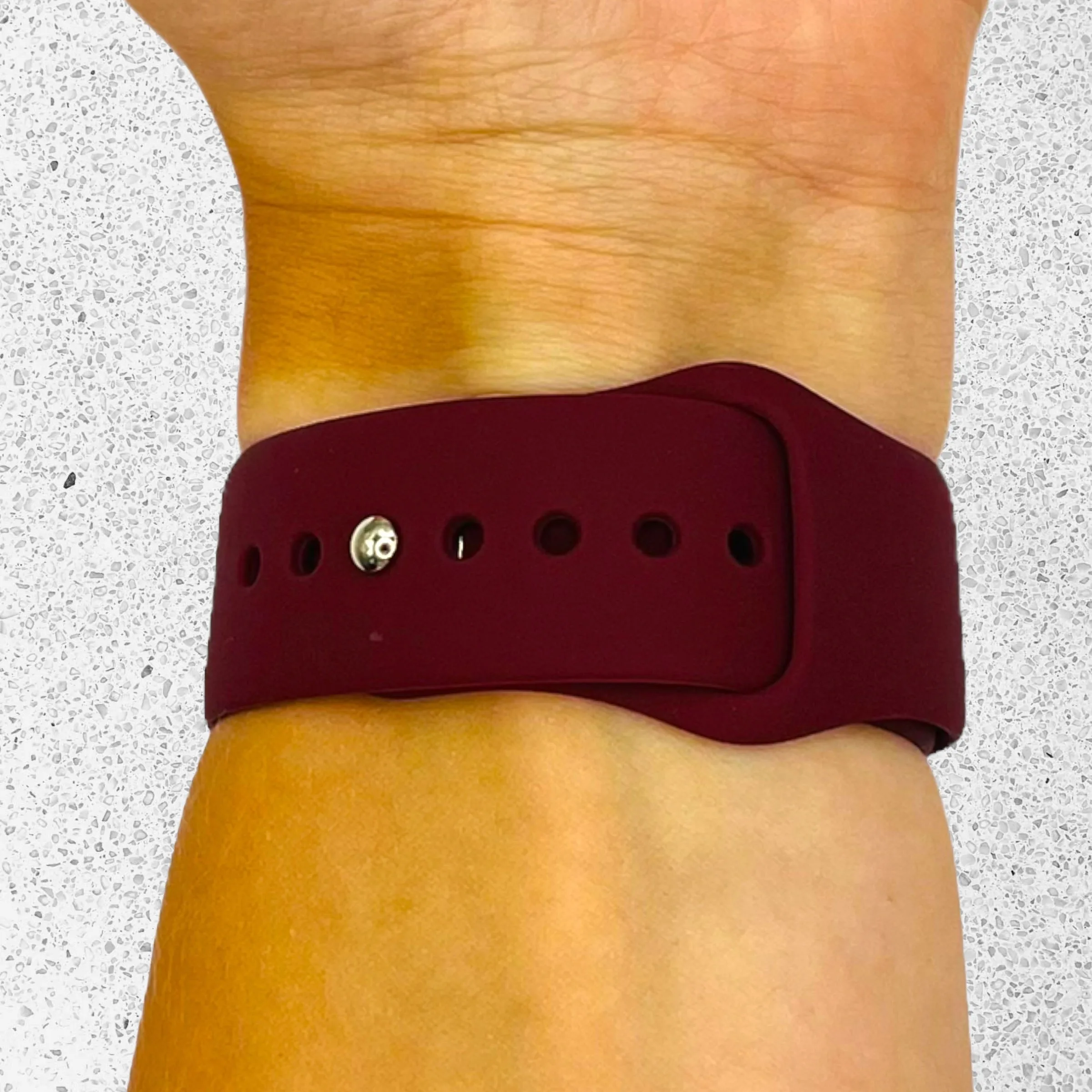 Silicone Button Style Watch Straps Compatible with Ryze Flex Smart Watch
