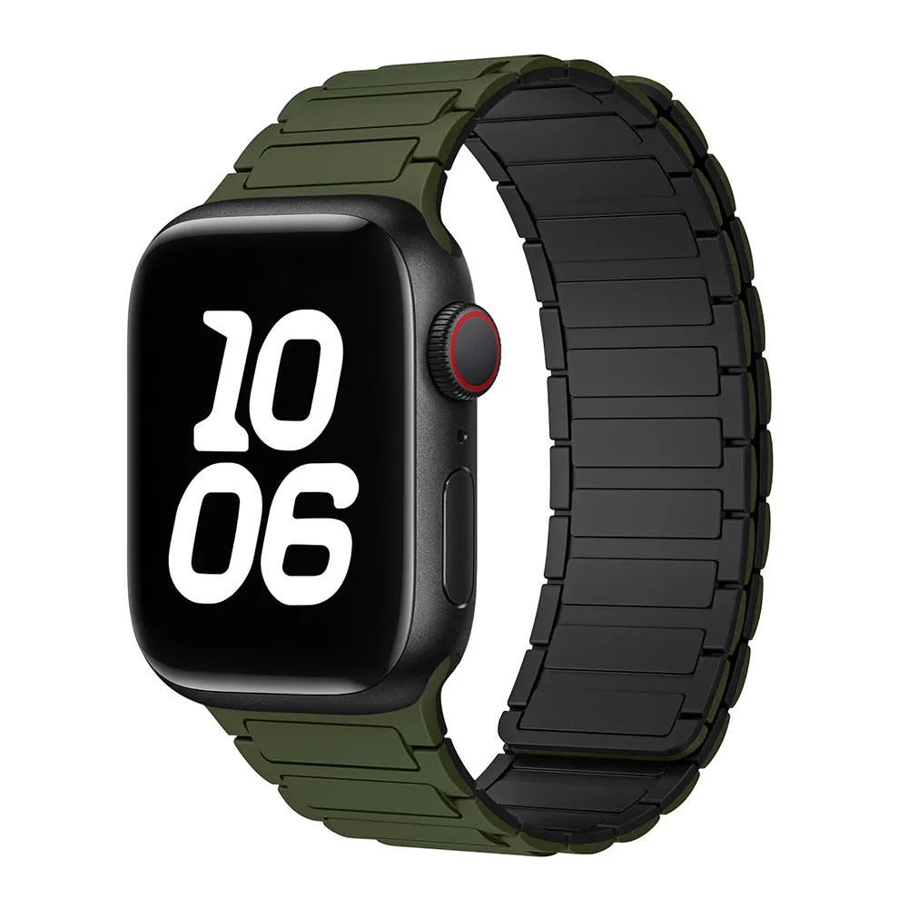 Silicone magnetic loop watch band For Apple Watch
