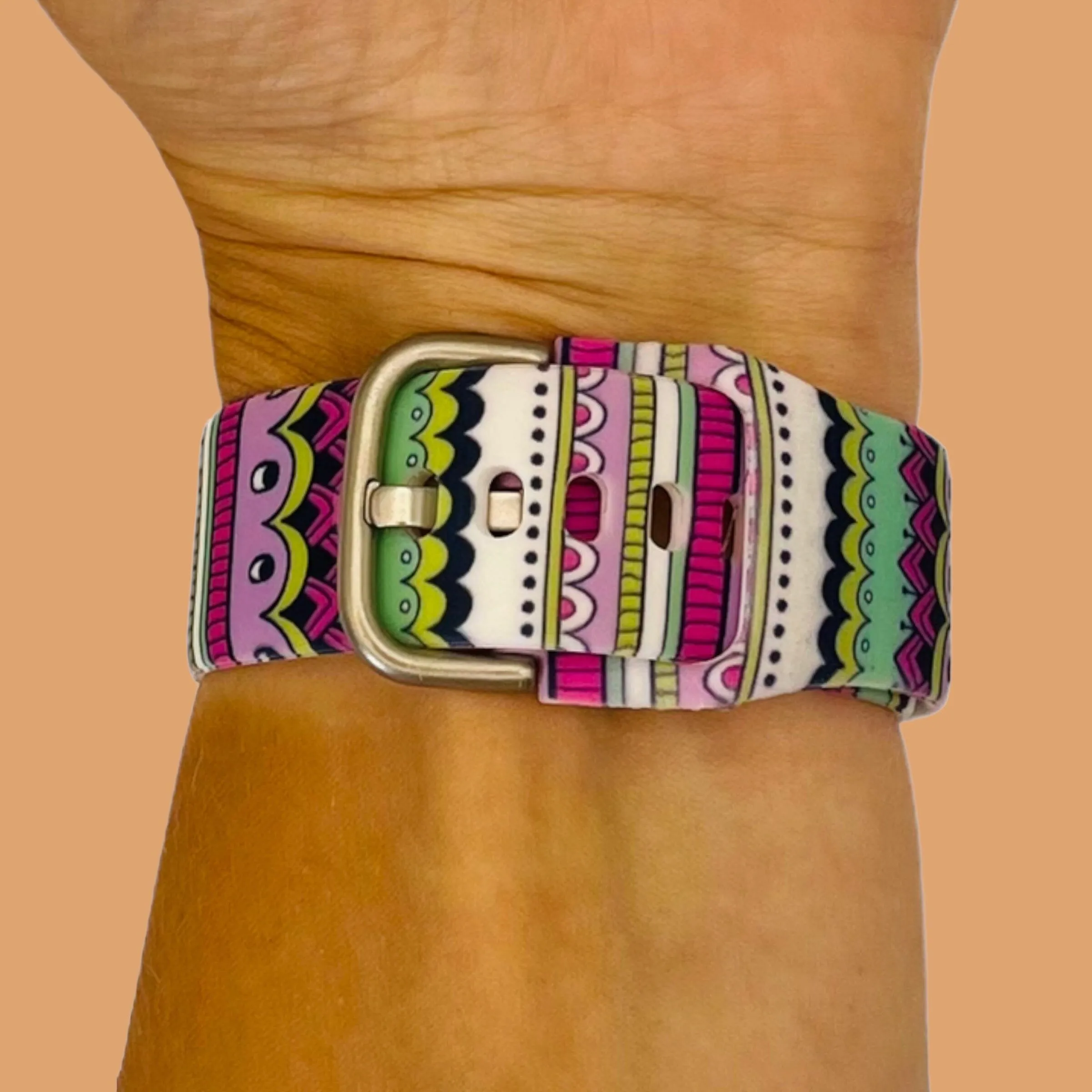 Silicone Pattern Watch Straps compatible with the Ryze Evo Smart Watch