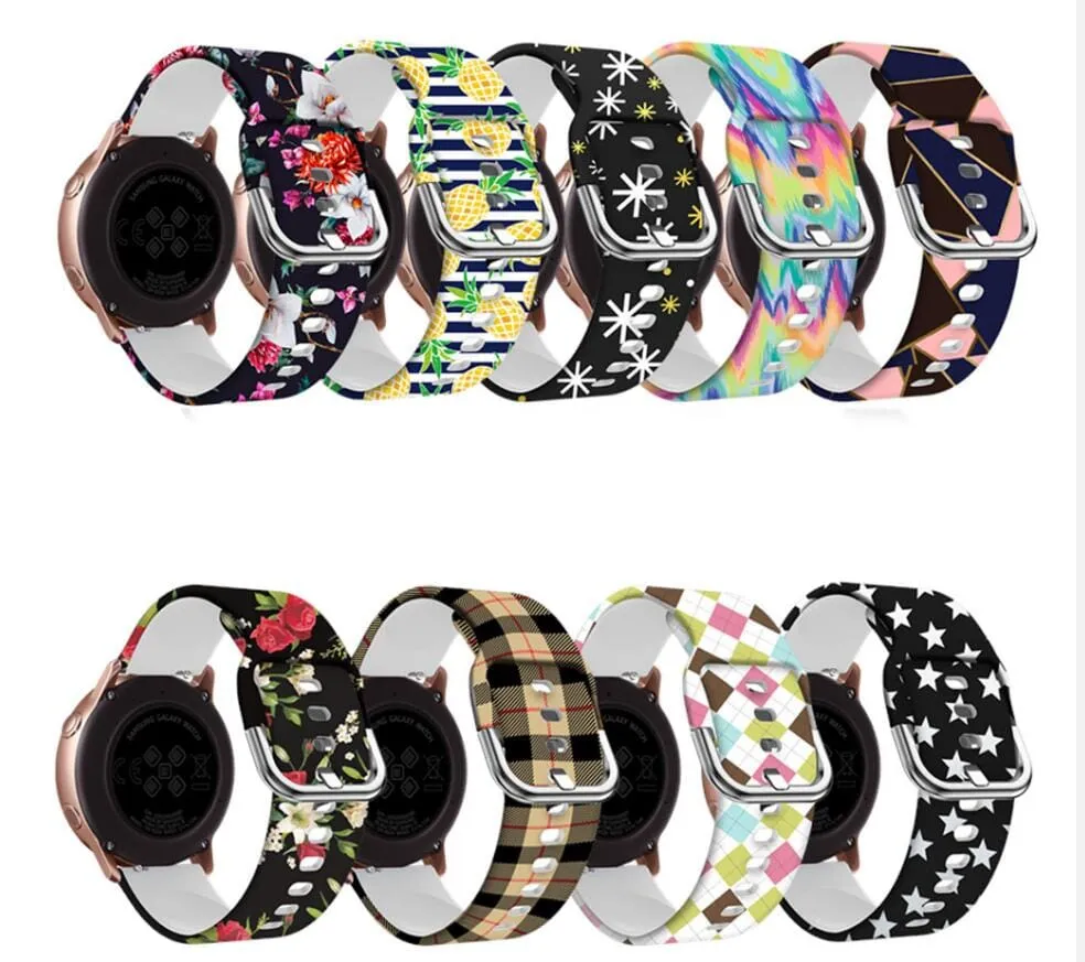 Silicone Pattern Watch Straps compatible with the Ryze Evo Smart Watch