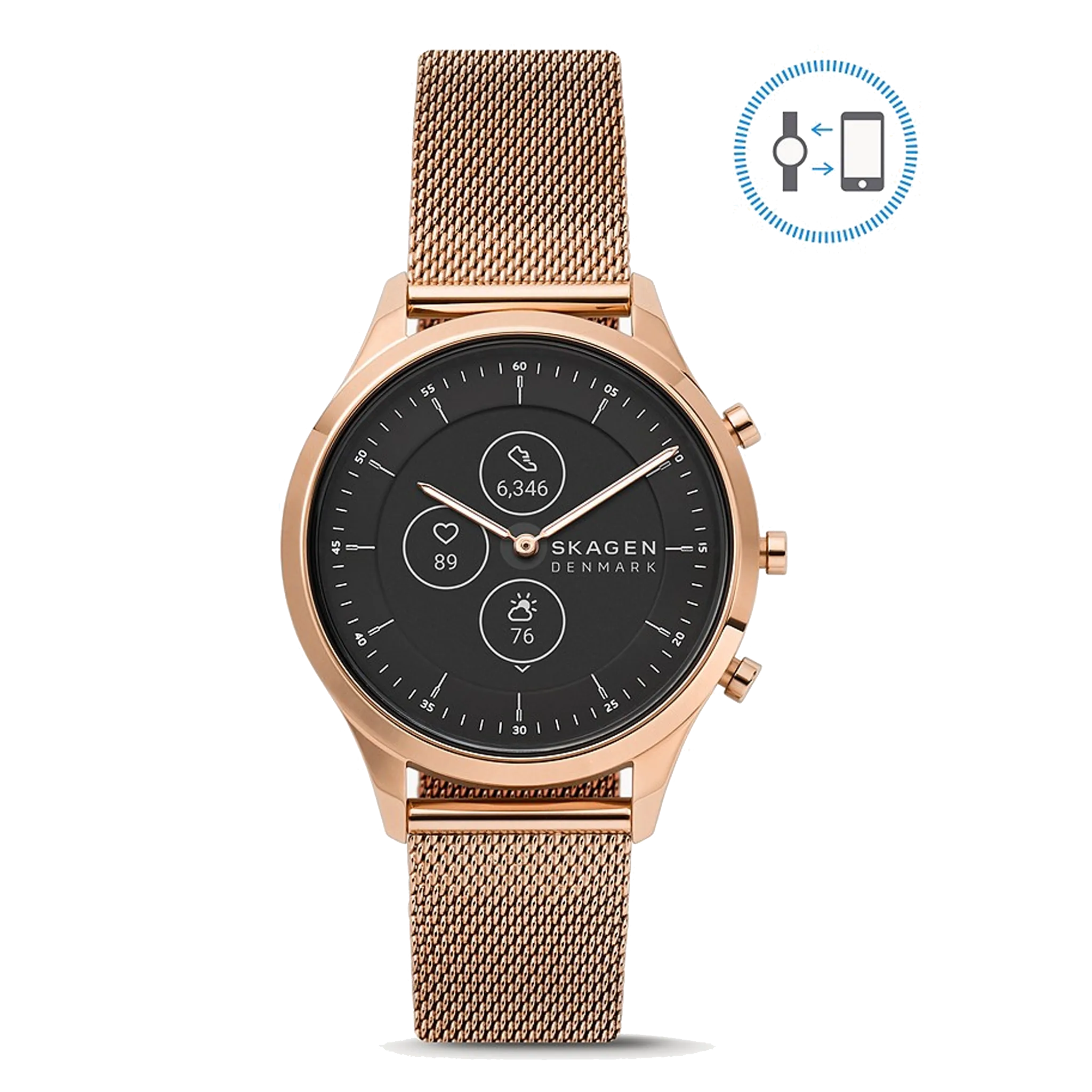 Skagen Jorn Hybrid Smartwatch HR - Rose Gold-Tone