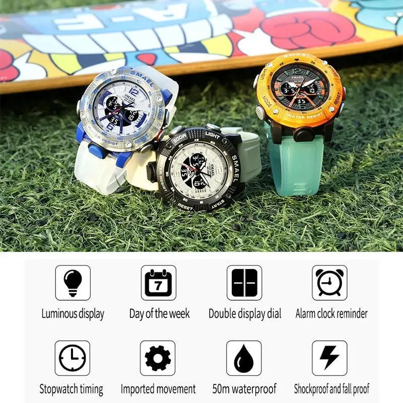 SMAEL Waterproof Chronograph Sport Watch: Durable Outdoor Timepiece