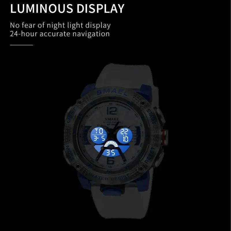 SMAEL Waterproof Chronograph Sport Watch: Durable Outdoor Timepiece