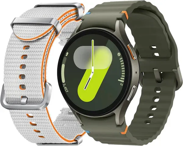 Smart Watch7 : 44mm Silver, Bluetooth   LTE | AI-Powered Smartwatch with Health Tracking | Dual GPS & Heart Monitor | 1-Year Warranty| Easy 15-Day Returns | Free Earbuds pro