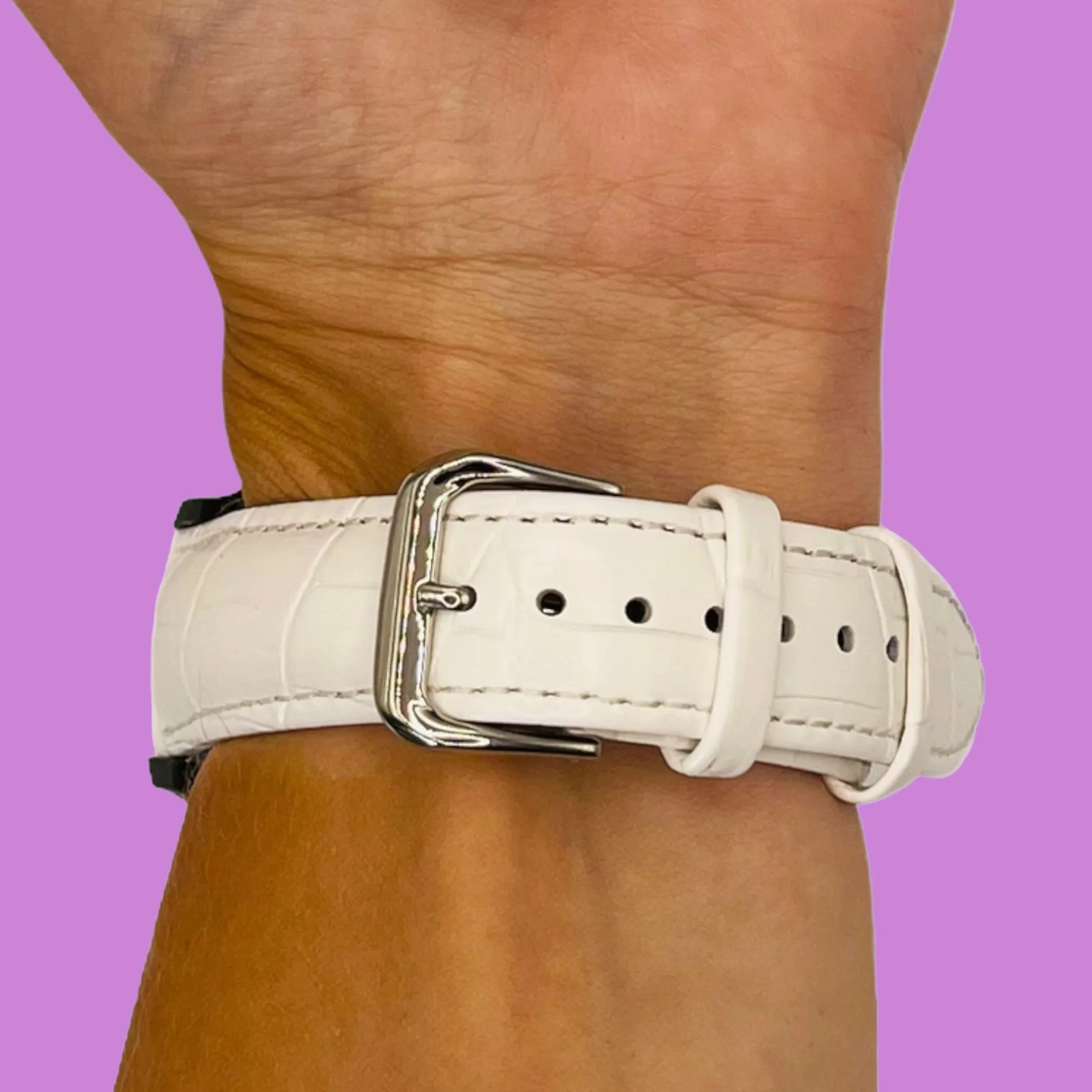 Snakeskin Leather Watch Straps Compatible with the Ryze Evo Smart Watch