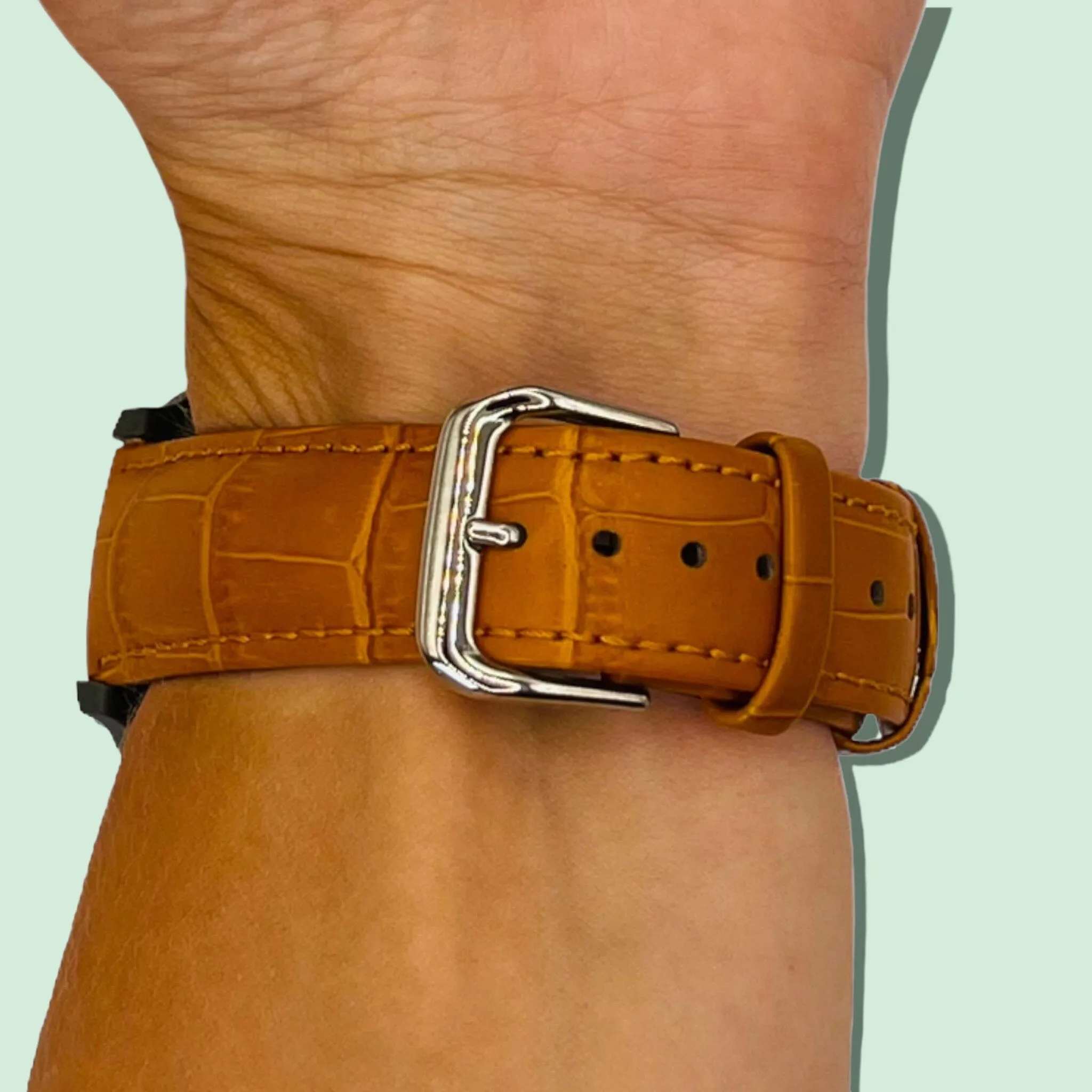 Snakeskin Leather Watch Straps Compatible with the Ryze Evo Smart Watch