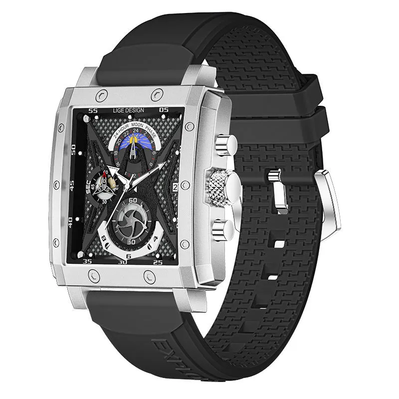 Square Men's Calendar Multifunctional Waterproof