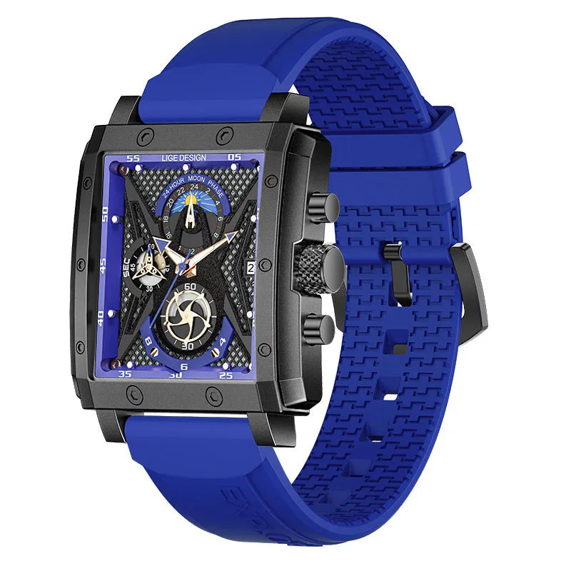 Square Men's Calendar Multifunctional Waterproof