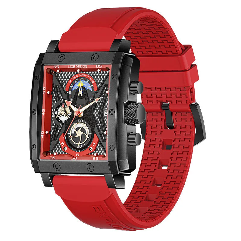 Square Men's Calendar Multifunctional Waterproof