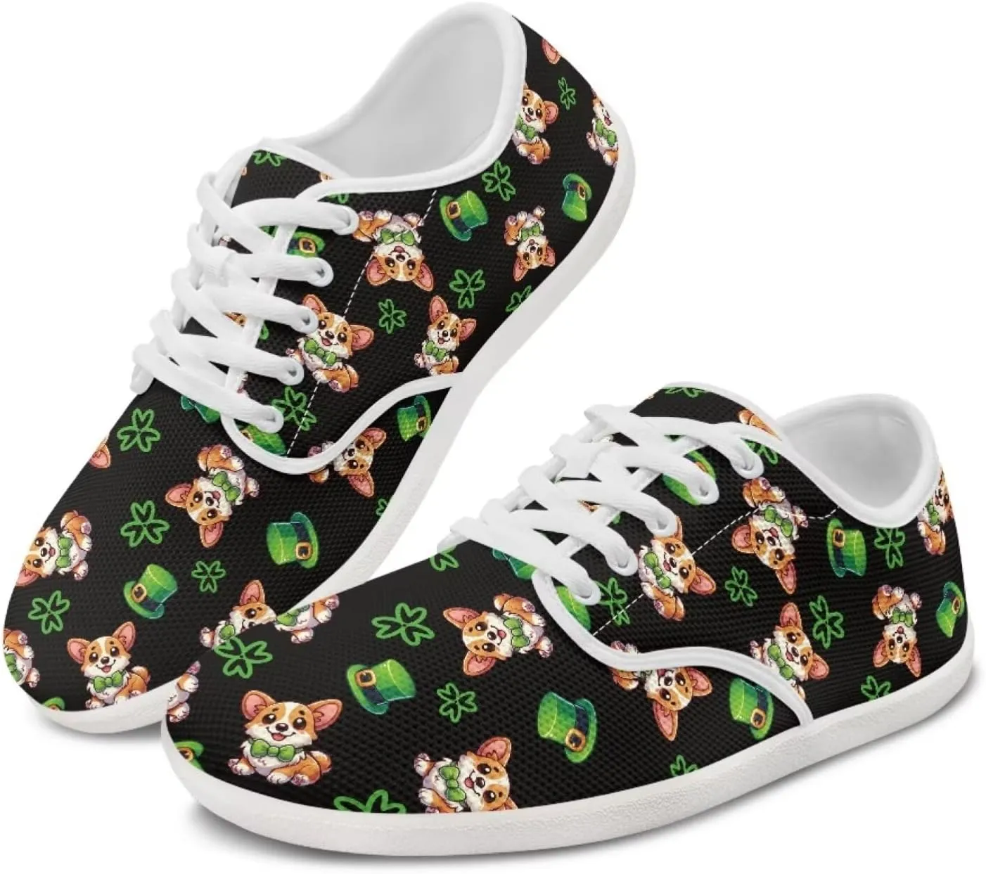 St. Patrick's Day Shoes for Women's Fashion Barefoot Sneakers Shoes Comfortable Quick Fit Sports Shoes