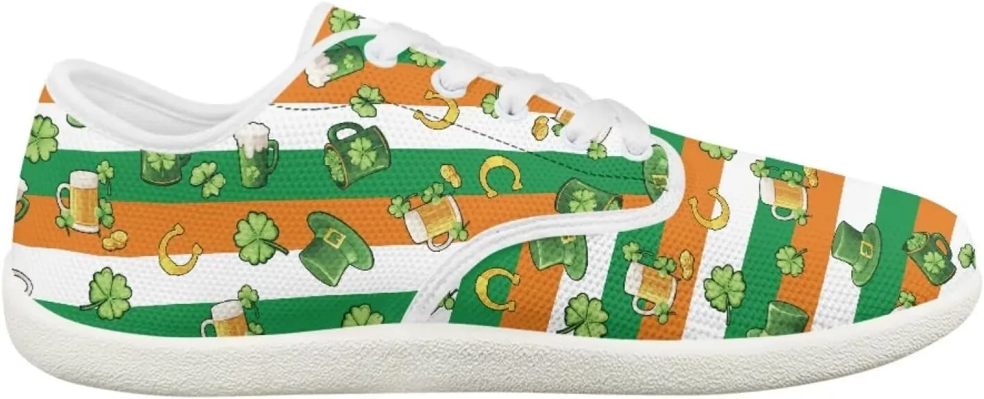 St. Patrick's Day Shoes for Women's Fashion Barefoot Sneakers Shoes Comfortable Quick Fit Sports Shoes