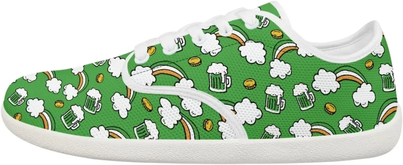 St. Patrick's Day Shoes for Women's Fashion Barefoot Sneakers Shoes Comfortable Quick Fit Sports Shoes