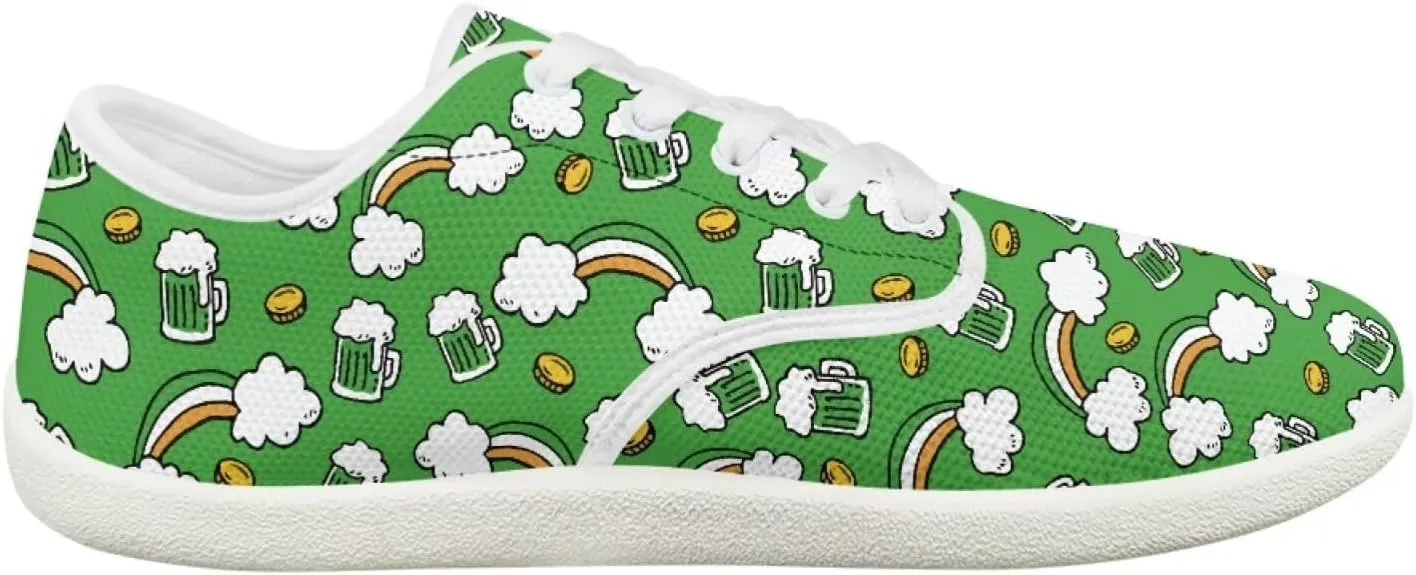St. Patrick's Day Shoes for Women's Fashion Barefoot Sneakers Shoes Comfortable Quick Fit Sports Shoes