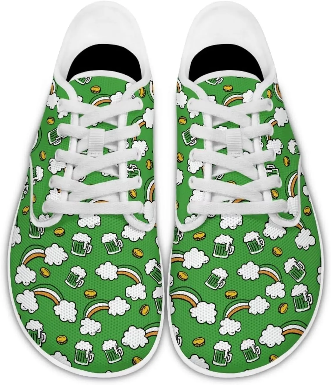St. Patrick's Day Shoes for Women's Fashion Barefoot Sneakers Shoes Comfortable Quick Fit Sports Shoes