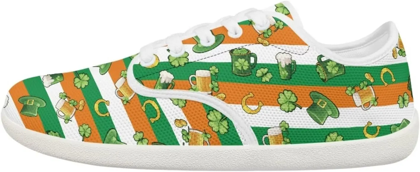 St. Patrick's Day Shoes for Women's Fashion Barefoot Sneakers Shoes Comfortable Quick Fit Sports Shoes
