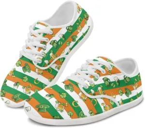 St. Patrick's Day Shoes for Women's Fashion Barefoot Sneakers Shoes Comfortable Quick Fit Sports Shoes