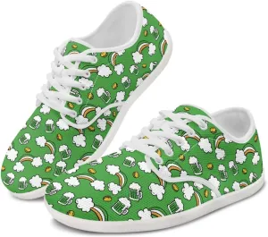 St. Patrick's Day Shoes for Women's Fashion Barefoot Sneakers Shoes Comfortable Quick Fit Sports Shoes