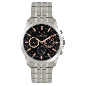 Stainless Steel Multifunctional Analog Men Watch