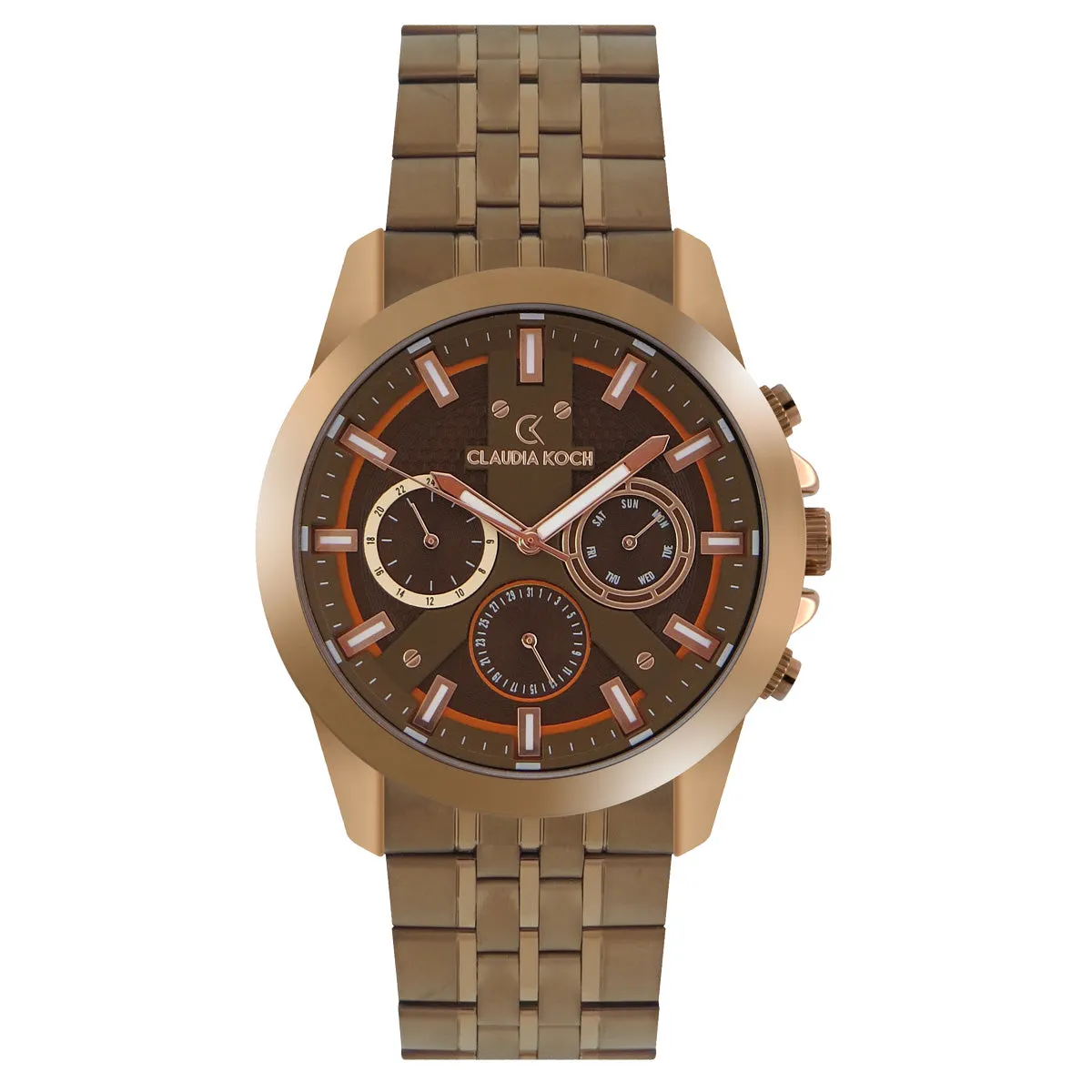 Stainless Steel Multifunctional Analog Men Watch