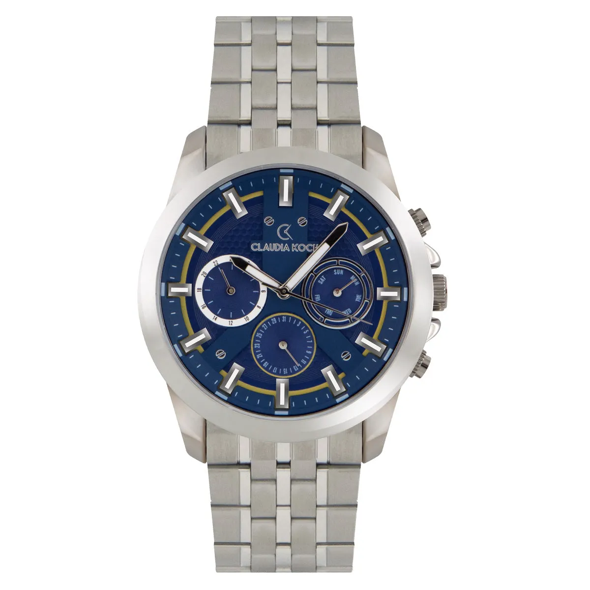 Stainless Steel Multifunctional Analog Men Watch