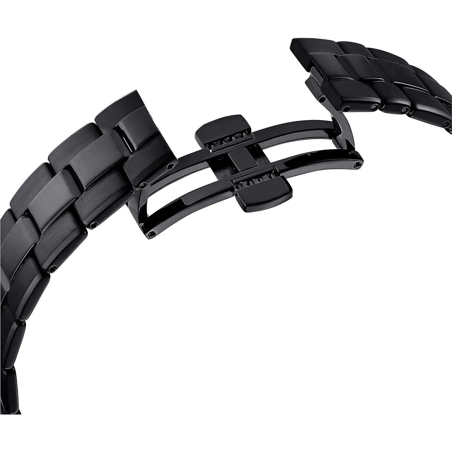 Swarovski Women's Black Dial Metal Band Octea Lux Crystal Chronograph Swiss Quartz Watch - 5610472