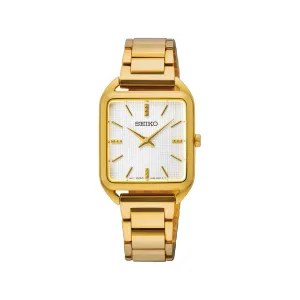 SWR078P - Ladies Gold Square Dial Dress Watch
