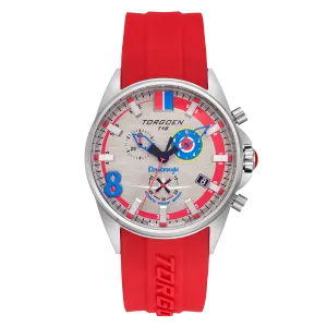 T18 Dreadnought | 45mm, Red Silicone Strap