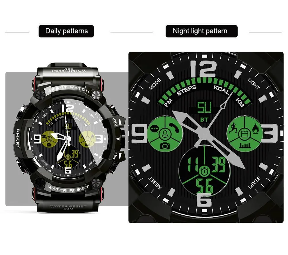 Tactical Smartwatch For Android & iOS With 1.58 Inch LCD Screen