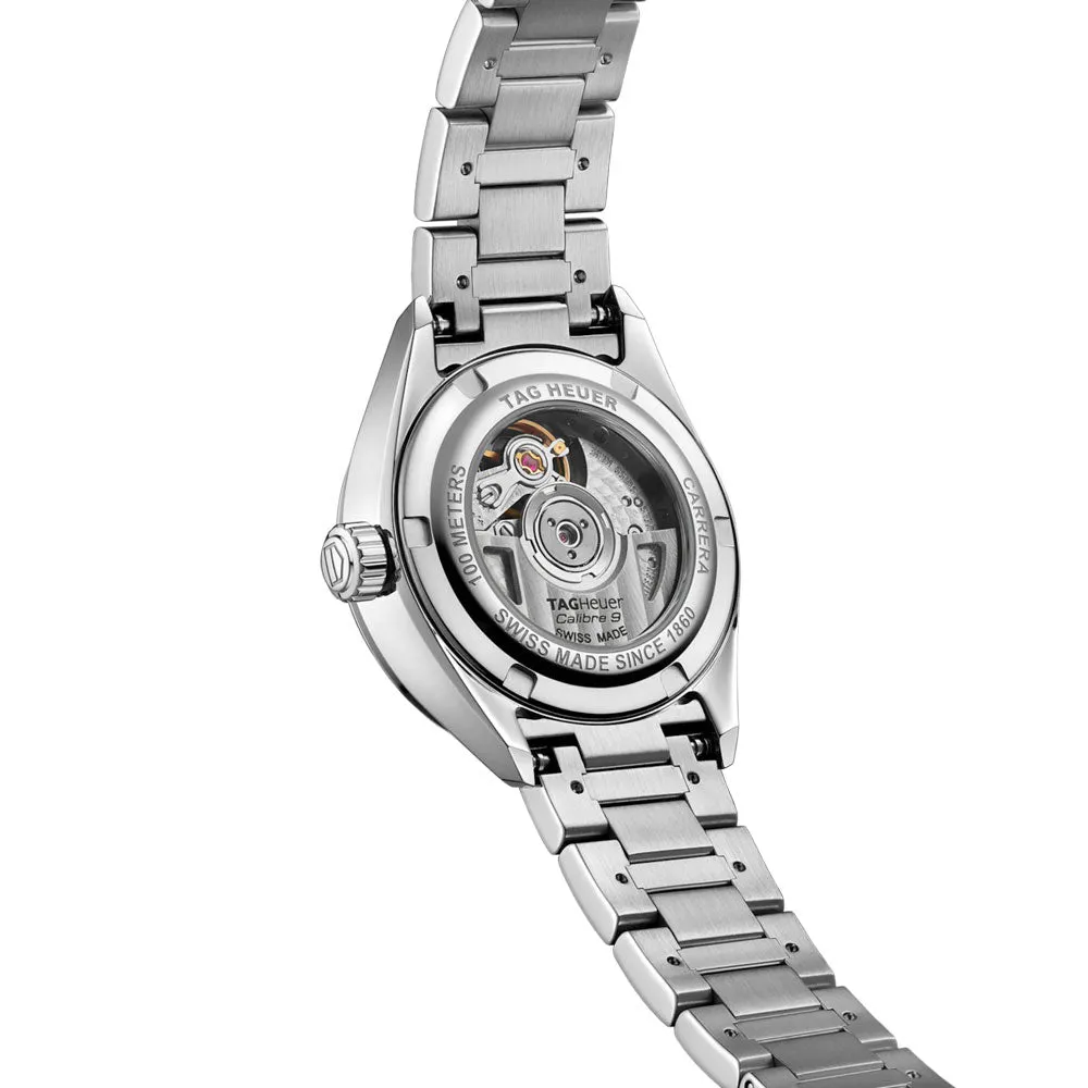 TAG Heuer Carrera Date 29mm MOP Dial Diamond Automatic Ladies Watch WBN2414.BA0621