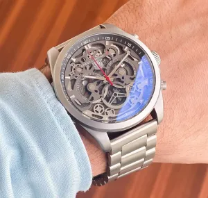 Tag Heuer CR7 Men's Watch - 7AAA Premium Collection | Grey Dial & Chain | Chronograph
