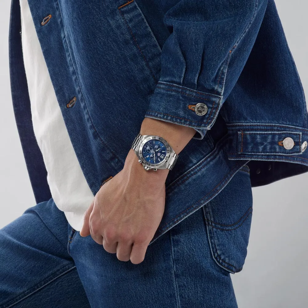 TAG Heuer Formula 1 43mm Blue Dial Quartz Chronograph Gents Watch CAZ101K.BA0842