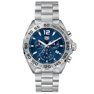 TAG Heuer Formula 1 43mm Blue Dial Quartz Chronograph Gents Watch CAZ101K.BA0842