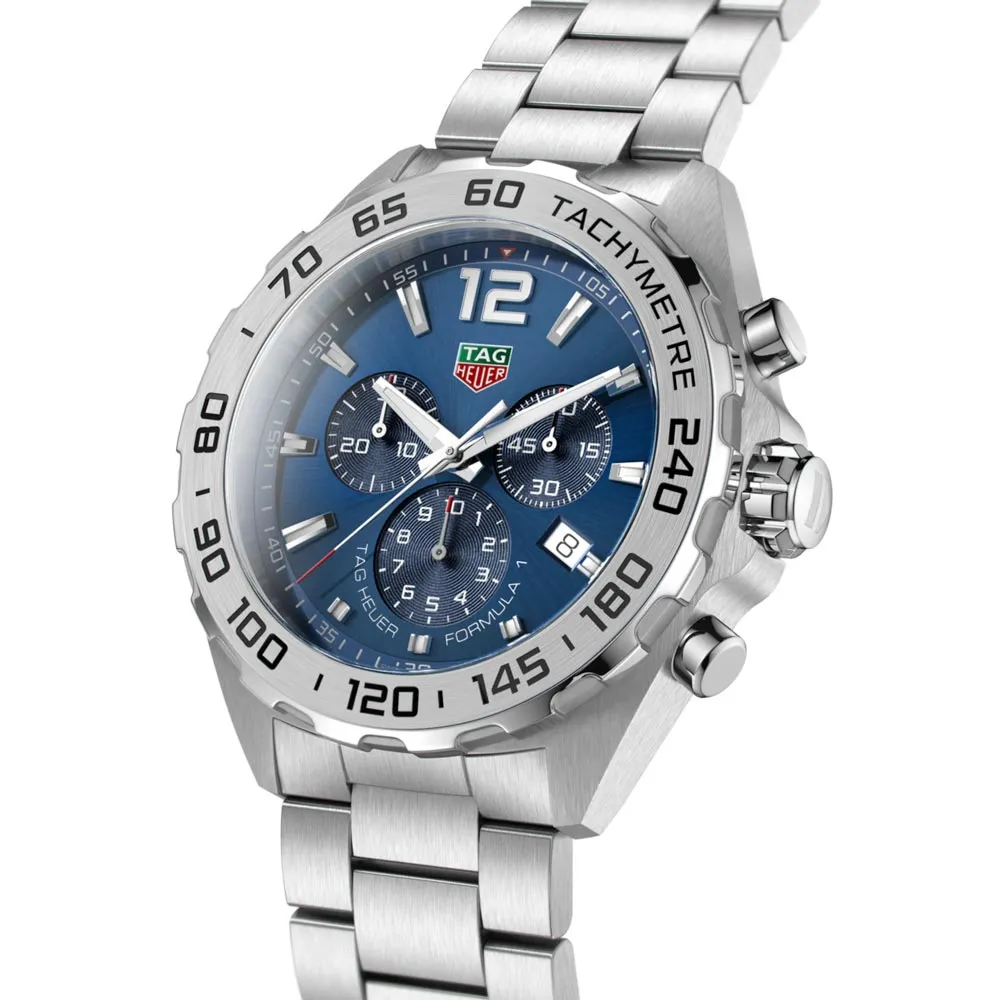 TAG Heuer Formula 1 43mm Blue Dial Quartz Chronograph Gents Watch CAZ101K.BA0842