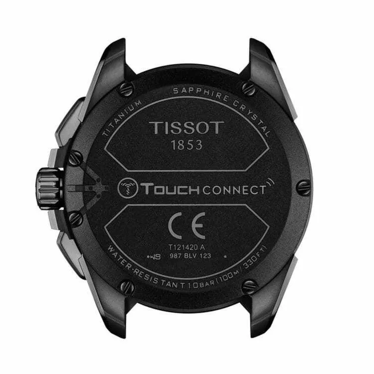 Tissot orologio T-Touch Connect Solar 47,5mm nero quarzo titanio finitura PVD nero T121.420.47.051.04