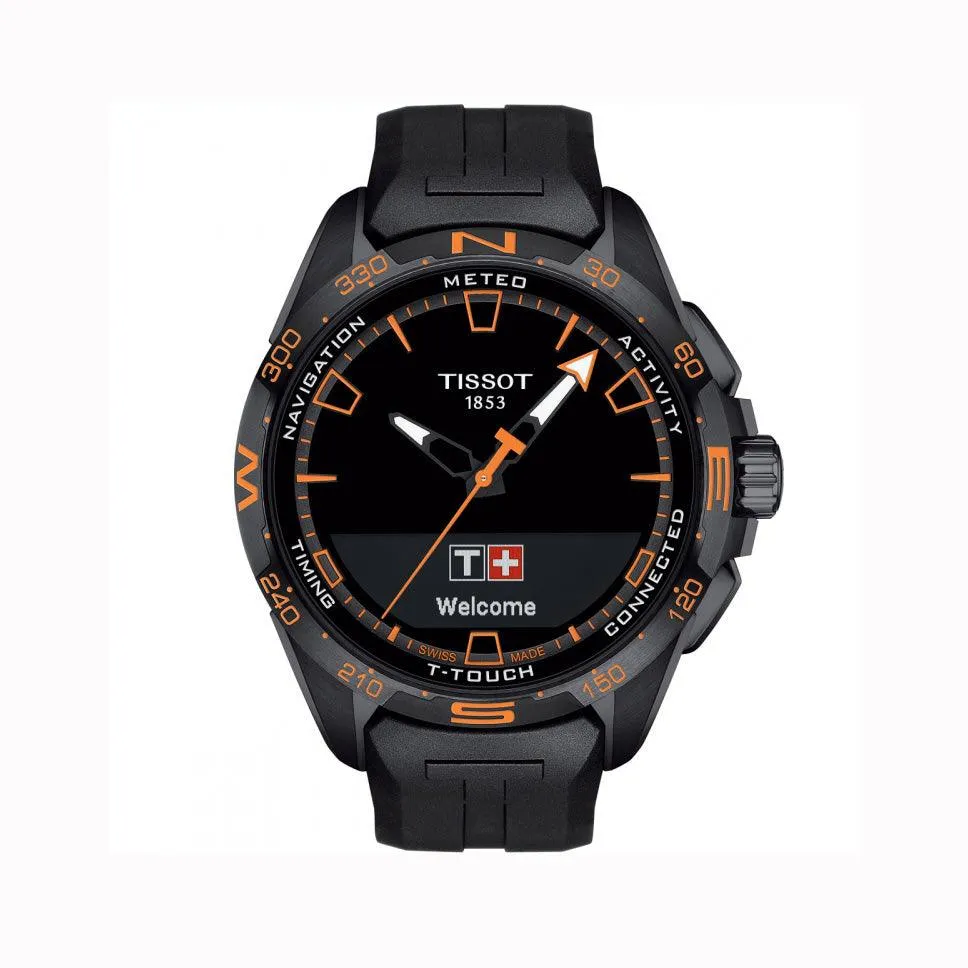 Tissot orologio T-Touch Connect Solar 47,5mm nero quarzo titanio finitura PVD nero T121.420.47.051.04