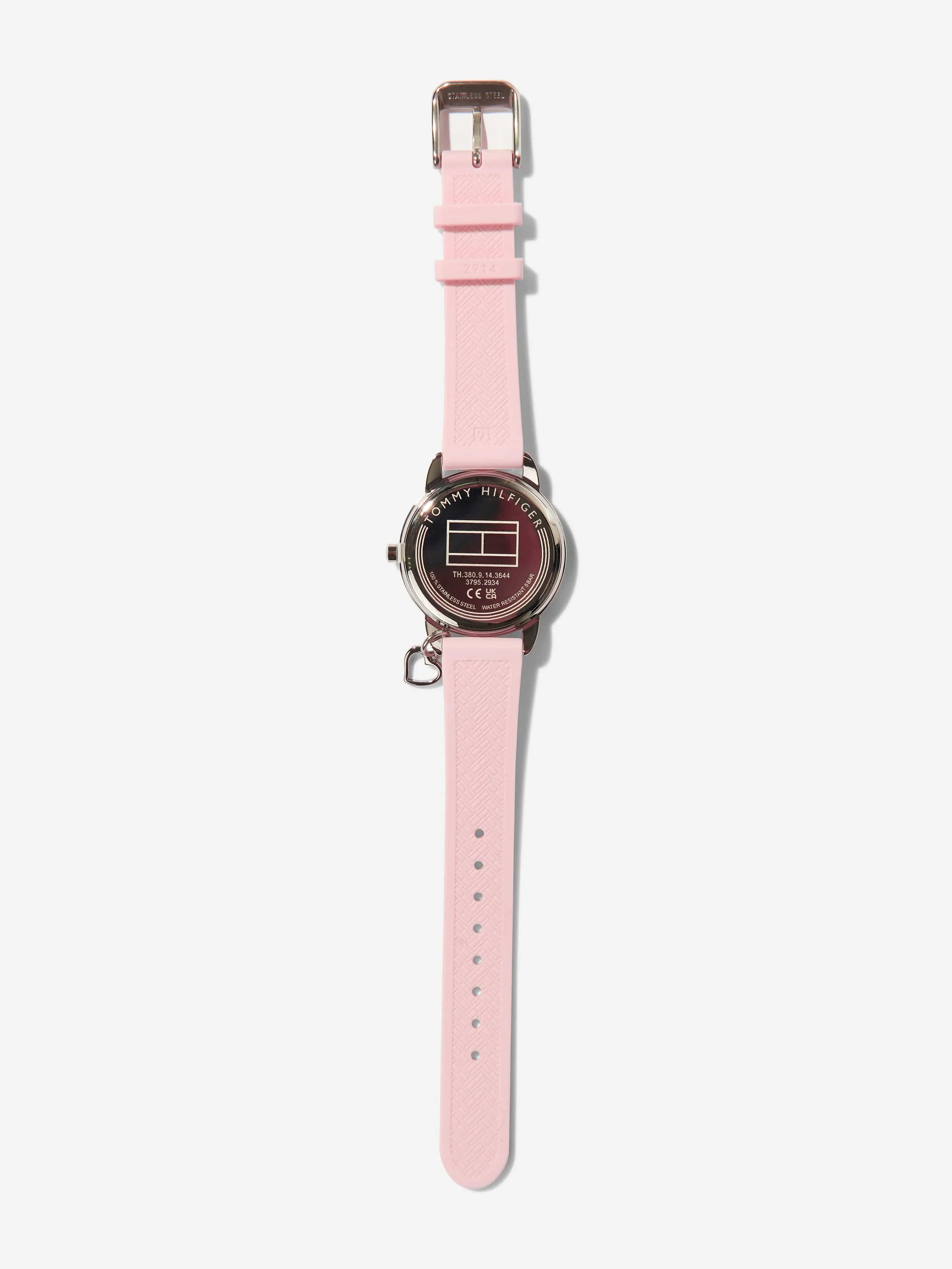 Tommy Hilfiger Girls Silicone Strap Watch in Pink 34mm 9One Size)