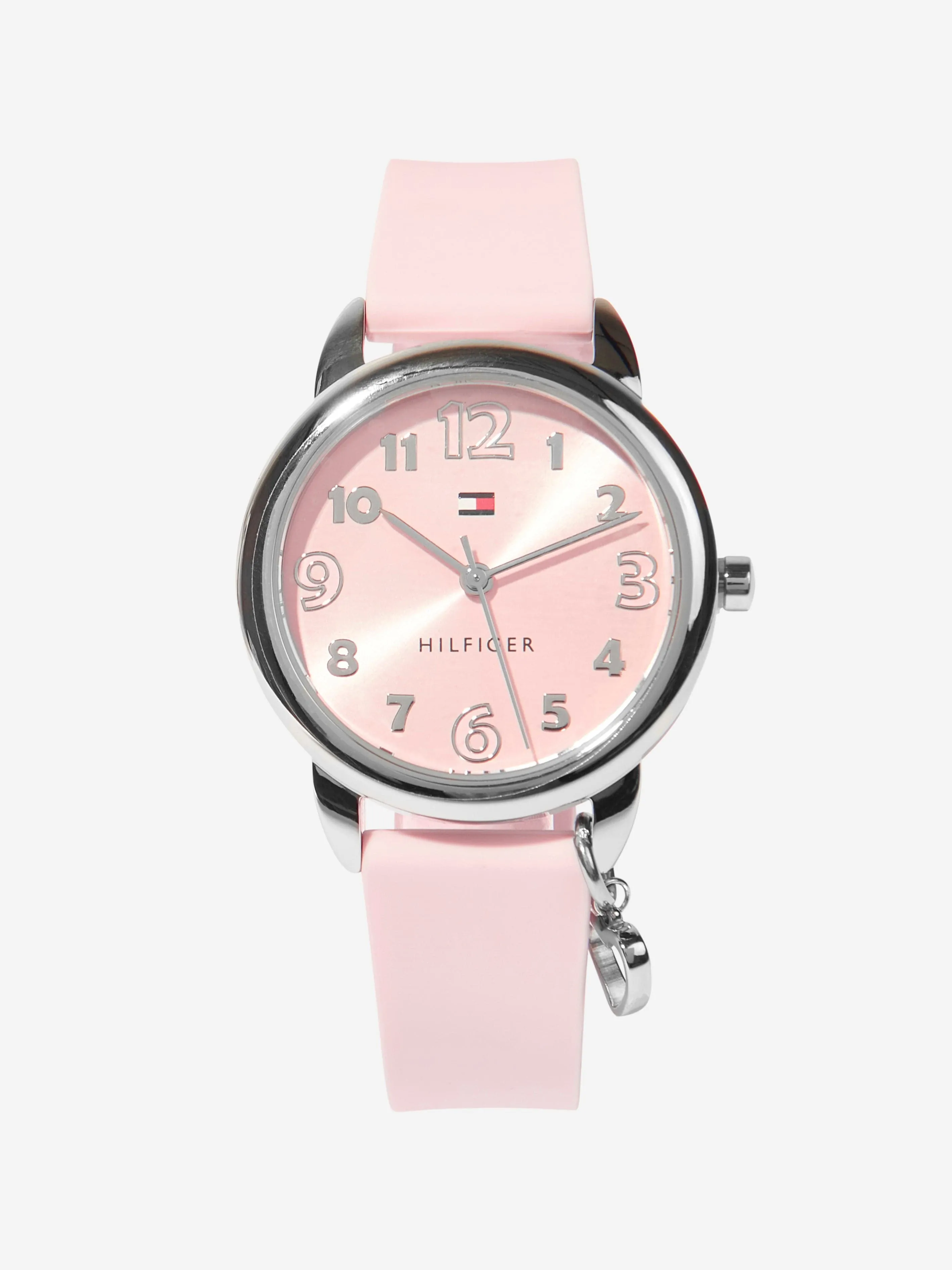 Tommy Hilfiger Girls Silicone Strap Watch in Pink 34mm 9One Size)