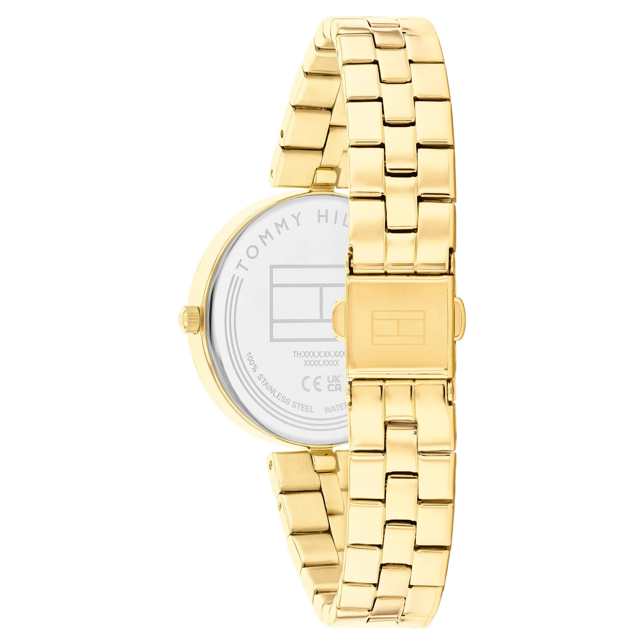 Tommy Hilfiger Gold Steel Grey Dial Women's Watch - 1782685
