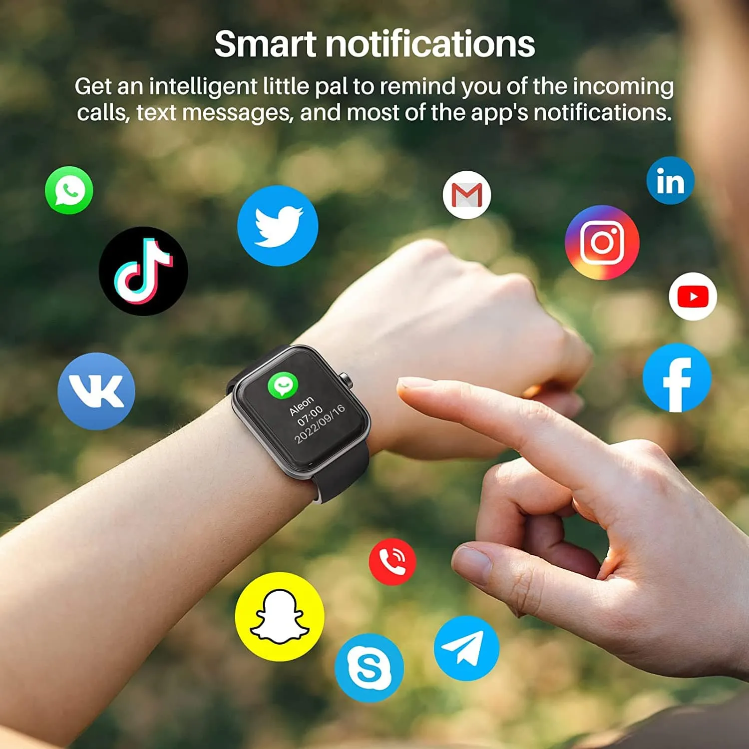 TOZO S2 44mm Smart Watch Alexa Built-in Fitness Tracker