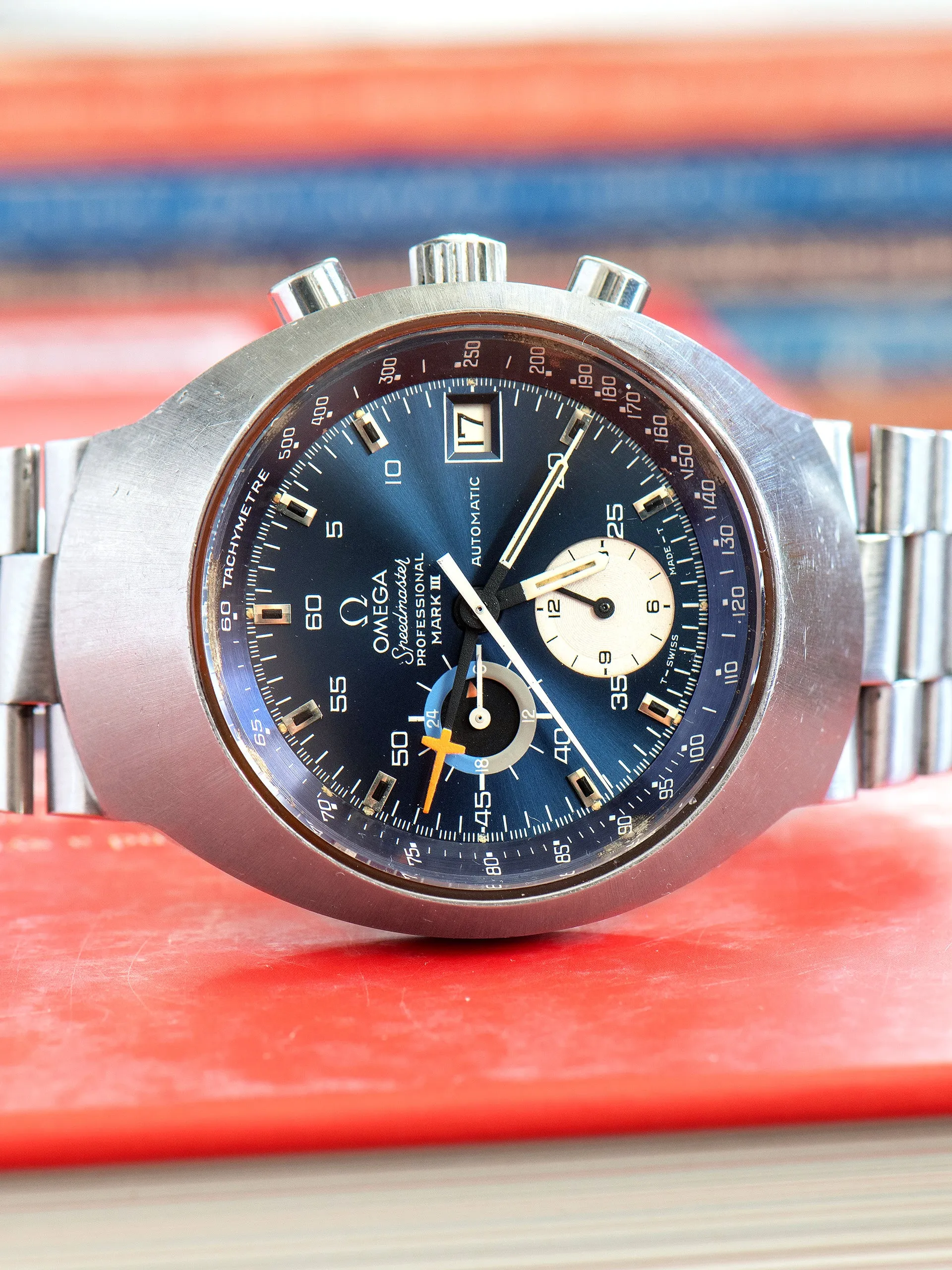 *Unpolished* 1972 Omega Speedmaster Automatic MARK III (Ref. 176.002) Blue Dial