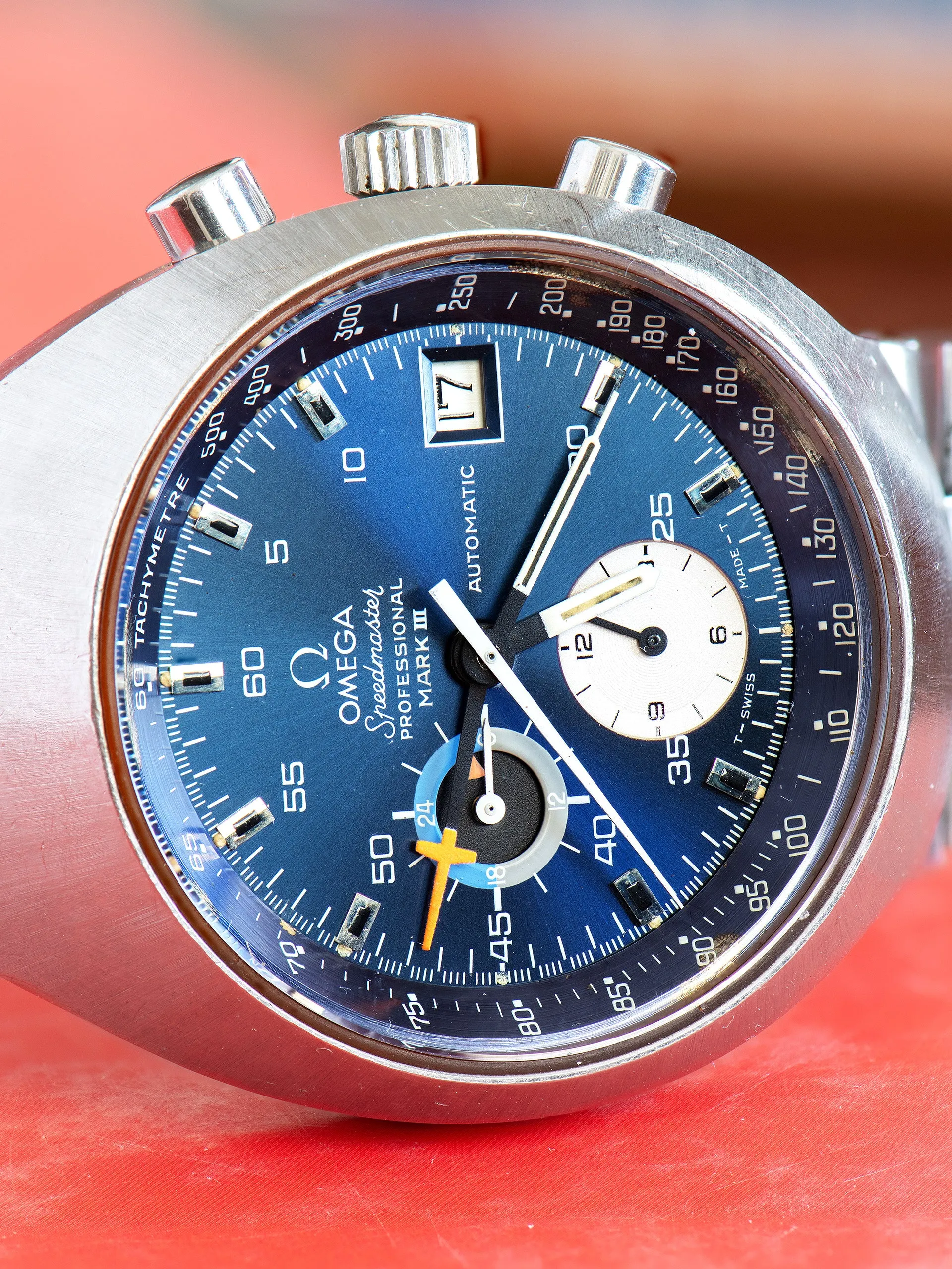 *Unpolished* 1972 Omega Speedmaster Automatic MARK III (Ref. 176.002) Blue Dial
