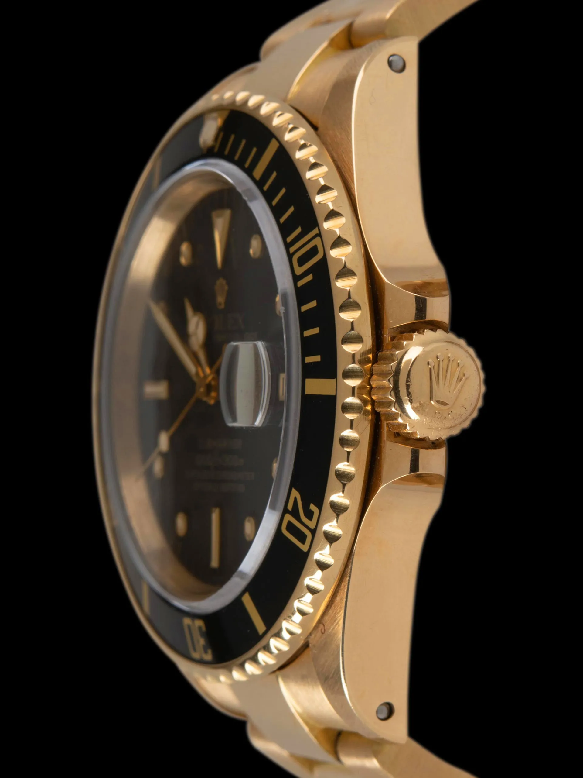 *Unpolished* 1986 Rolex Submariner 18K YG (Ref. 16808) Black Dial