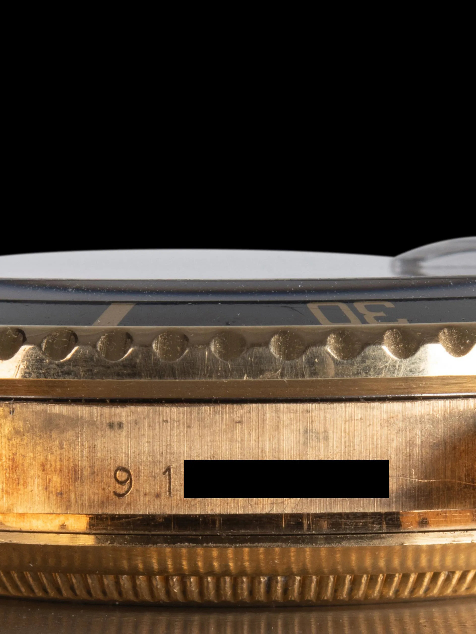 *Unpolished* 1986 Rolex Submariner 18K YG (Ref. 16808) Black Dial