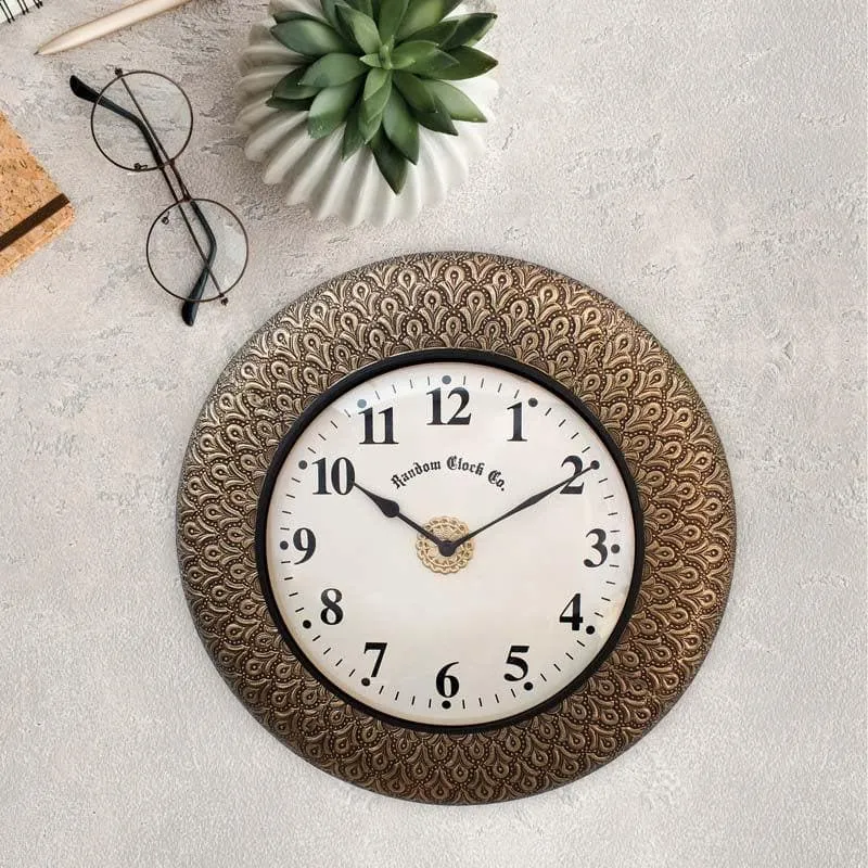 Vintage Brass Wall Clock